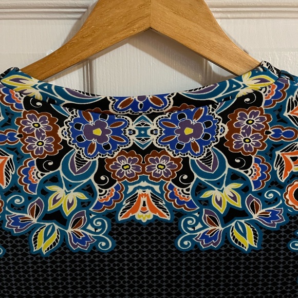 Fire Los Angeles Unique Multi-colored Patterned Dress Size M - Picture 7 of 7